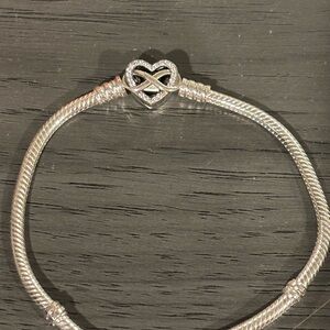 Silver Infinity Heart Bracelet Pandora